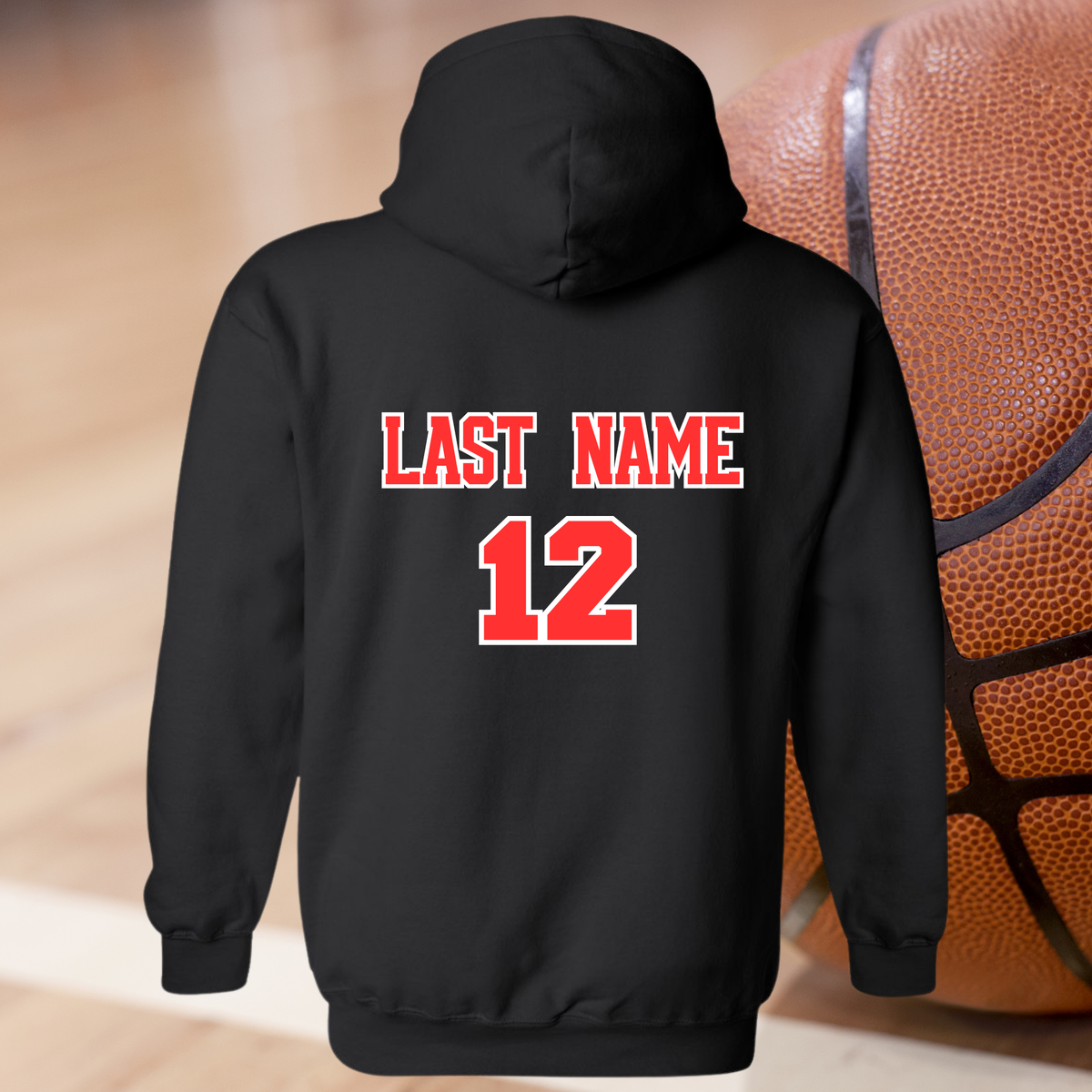 Senior Mom Basketball Hoodie
