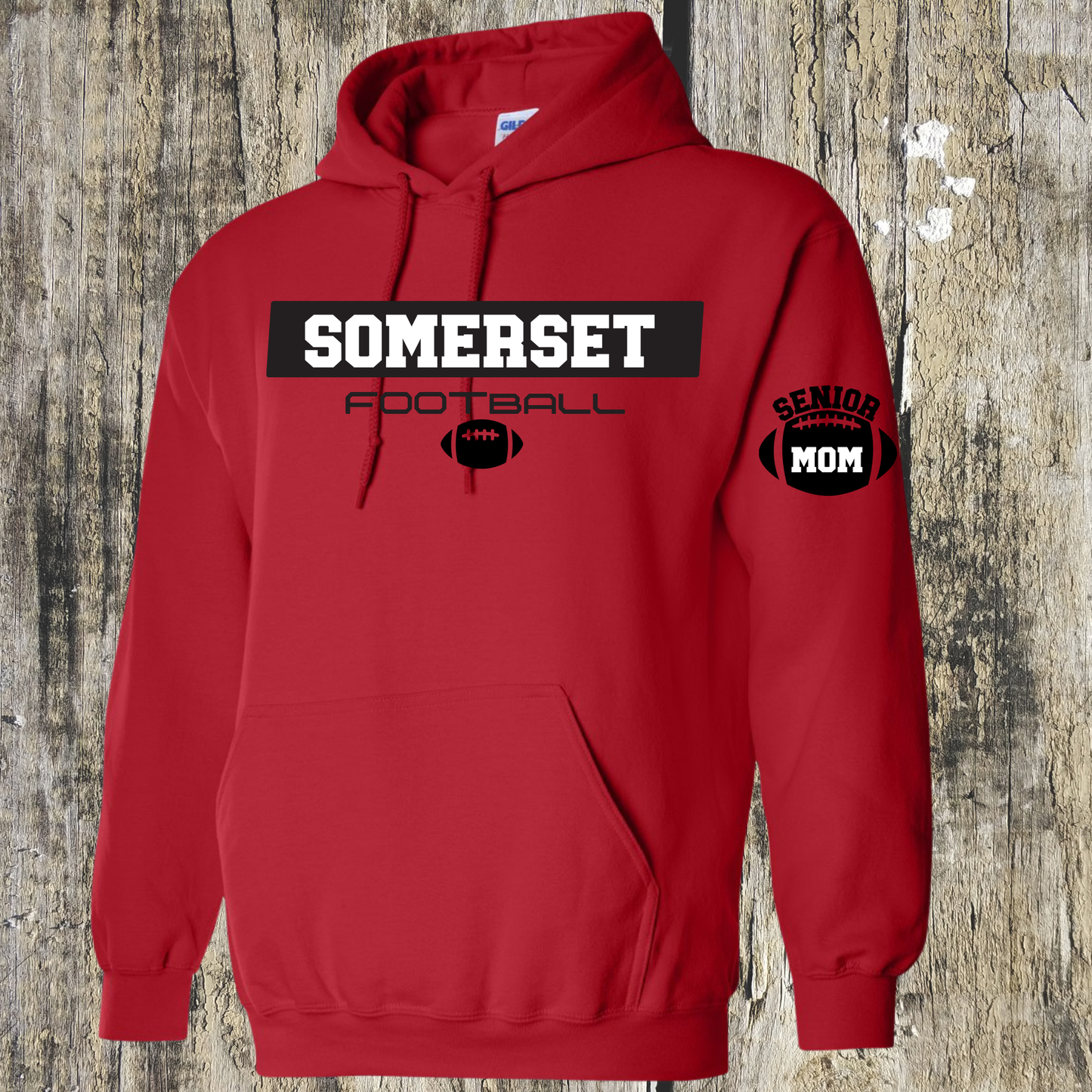 Senior Mom Football Hoodie - Somerset