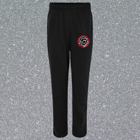 Open Bottom Fleece Pants